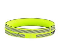 FlipBelt Classic - Laufgürtel für Handy & kleines Zubehör - Sport-Bauchtasche für Damen und Herren - XL - Reflektierendes Neongelb