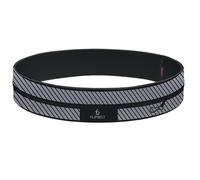FlipBelt Classic - Laufgürtel für Handy & kleines Zubehör - Sport-Bauchtasche für Damen und Herren - XS - Reflektierendes Schwarz