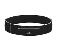FlipBelt Elite Laufgürtel für Telefon und kleines Zubehör, wasserdichte Trainingsgürtel, Größe L, Schwarz