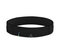 FlipBelt Zipper - Laufgürtel für Handy & kleines Zubehör - Sport-Bauchtasche für Damen und Herren - M - Schwarz