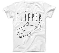 Flipper As Worn by Kurt Cobain Men T-Shirt 100% Cotton Daniel Johnston Grunge Size M