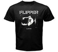 Flipper Love American Punk Rock Men's T-Shirt Black Mens Unisex Tee L