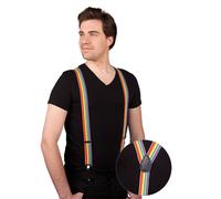Flippige Regenbogen Hosenträger | OS - Bunt | Wir machen Party.de |