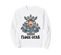 Flock Star Lustiges Wortspiel für Vogelliebhaber Sweatshirt