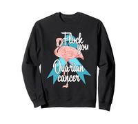 Flock You Survivor Warrior Chemo, Eierstockkrebs, Flamingo Sweatshirt