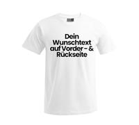 FLOCKex* personalisiertes T-Shirt | Wunschtext auf Front- und Rückseite|Individuelles Design für Junggesellenabschied, Vatertag, Geburtstag & mehr | DTF-Druck in Top-Qualität | Unisex | weiß, XS