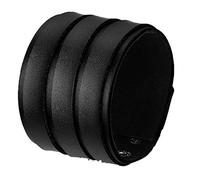 Flongo Herrenarmband Männer Armreif Lederarmband groß breit Leder Armband Armreifen Manschette Schwarz Punk Rock Biker Motorradfahrer Einstellbar Verstellbar Herren Accessoires