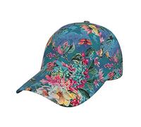 Floral Blue Baseball Cap Dad Hat Trucker Hat Damen Herren Snapback Verstellbarer Modischer Trendiger Hip Hop Hut Low Profile