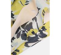 Floral gemusterter Loop-Schal aus Baumwolle blau ONESIZE