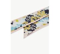 Floral gemustertes Halstuch aus Seide blau ONESIZE