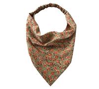 Floral Head Kerchief Headband Chiffon Hair Bandanas,1PCS Elastic Hair Band Scrunchies Boho Hair Scarf,Hairbands Cute Hair Scarves Turban Hair Accessories for Women Girls (One Size)
