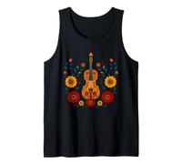 Florale Violine Volksmotive Musik Ornament Tribal Tank Top