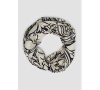Floraler Loop-Schal aus Viskose mit Artwork-Details ONESIZE schwarz|creme 2172444.99A4.ONESIZE