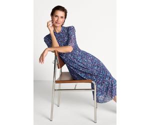 Florales Meshkleid XS cobalt aura