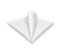 FloraVigo 100% Seide Einstecktuch für Herren, Weich und angenehm; geeignet als Accessoire für Herrenanzüge, für Hochzeiten, formelle Abendessen, Partys und Geschäftstermine (25 x 13 cm - Weiß)