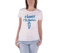 Florence & The Machine T Shirt Hand Drawn Logo offiziell Damen Skinny Fit Weiß L