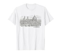 Florenz City Italien Skyline Vintage Art Florenz Souvenir T-Shirt