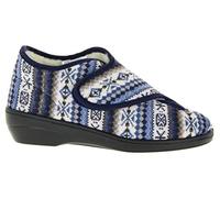 Florett Damenschuhe 26521-25 Damen Hohe Hausschuhe, Hauspantoffeln, Haus Pantoffeln, Haus-Stiefel marine, EU 42