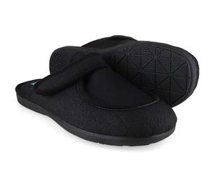 Florett/ Varomed vital Mika Pantoffeln, schwarz Schwarz - Gr. - 45