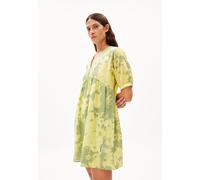 FLORINDAA BLOMMAA | Webkleid Relaxed Fit aus Bio-Baumwolle - grün (XS)