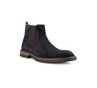 Floris van Bommel Chelsea Boots Herren Veloursleder blau, 42 (8)