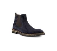 Floris van Bommel Chelsea Boots Herren Veloursleder blau, 43 (9)