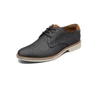 Florsheim Herren Herington Canvas Plain Toe Oxford, Schwarz, 44.5 EU Weit