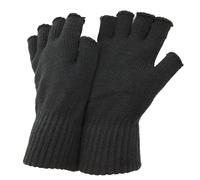 FLOSO Herren Winter Halbfinger-Handschuhe (Graphit) Einheitsgröße