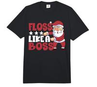 Floss Like A Boss Lustiges Weihnachtszahnseide mit Weihnachtsmann-Motiv Comfort Colors Adult Heavyweight T-Shirt