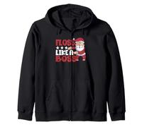 Floss Like A Boss Lustiges Weihnachtszahnseide mit Weihnachtsmann-Motiv Kapuzenjacke