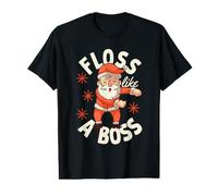 Floss Like A Boss Lustiges Weihnachtszahnseide mit Weihnachtsmann-Motiv Preisgünstiges Grafik-T-Shirt