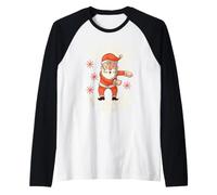 Floss Like A Boss Lustiges Weihnachtszahnseide mit Weihnachtsmann-Motiv Raglan
