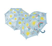Floss & Rock 43P6403 Sonne und Wolken Farbwechsel Kinder Regenschirm, 66 cm Durchmesser
