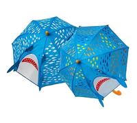 Floss & Rock Kinder-Regenschirm mit 3D-Farbwechsel, Hai-Design, 55,9 cm, Blau, 22 inch, Traditionell
