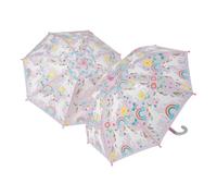 Floss & Rock Regenschirm mit Farbwechsel, Regenbogen-Einhorn, 43P6402, S, mehrfarbig
