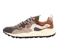 FLOWER MOUNTAIN Sneakers Modell Yamano 3, aus technischem Stoff, mit Einsätzen aus Wildleder, Schnürung im Trekking-Stil, Fußbett aus antibakteriellem Naturkork, Sohle aus ultralem Gummi, Grey Onion,