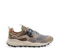 Flower Mountain Yamano 3 Man Sneaker für Herren, Militare/Grau/Hellbraun, 44.5 EU