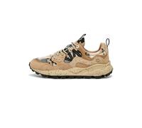 FLOWER MOUNTAIN Sneakers aus Veloursleder und Stoff, Hellbraun- 39