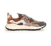 FLOWER MOUNTAIN Sneakers Modell Yamano 3, aus technischem Stoff, mit Einsätzen aus Wildleder, Schnürung im Trekking-Stil, Fußbett aus antibakteriellem Naturkork, Sohle aus ultralem Gummi, Grey Onion,