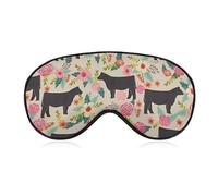 Flower Show Augenmaske für Damen und Herren, atmungsaktive und verstellbare Augenabdeckung, ultraweiche Schlafmaske, leichte Reise-Augenbinde für Flugzeug, Nickerchen, Nachtschlaf
