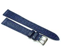 Fluco 18mm XL Echt Alligator Klassik handgemacht in Deutschland Uhrenarmband Blau