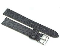 Fluco 18mm XL Echt Alligator Klassik handgemacht in Deutschland Uhrenarmband Grau