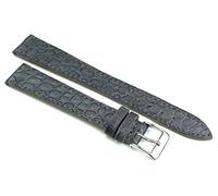 Fluco 18mm XL Echt Alligator Klassik handgemacht in Deutschland Uhrenarmband Grau