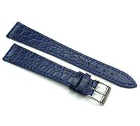 Fluco 19mm XL Echt Alligator Klassik handgemacht in Deutschland Uhrenarmband Blau