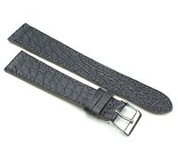 Fluco 20mm XL Echt Alligator Klassik handgemacht in Deutschland Uhrenarmband Grau