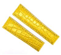 Fluco Uhrenarmband für Rolex Daytona Beach gelb echt Kroko 20mm Made in Germany