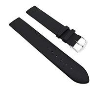 Fluco Uhrenarmband | Schwarz | zum befestigen mit Schrauben für Uhren passend Skagen, Boccia | 16mm Made in Germany
