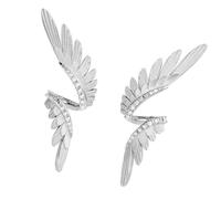 Flügel Ohrringe, asymmetrische Ohrstecker, multifunktionaler Ohrschmuck Anhänger für den täglichen Alltag, Engel