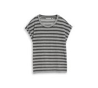 Denim Tom Tailor - T-Shirt mit Streifenmuster black white gradient stripe - Gr. - XL