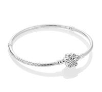 FLUFLO Armband Damen 925 Sterling Silber, Armbänder Moments Schlangen-Gliederarmband Armkette für Pandora Charm Anhänger, Valentinstag Muttertag Geburtstags Geschenk für Frauen Freundin Mama B01